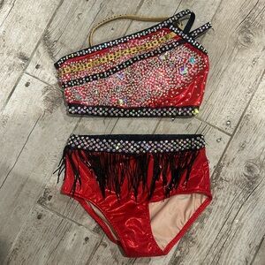 Glamour dance competition costume